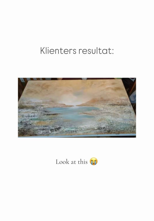 Målarkurs - texturrikt landskap på 10 minuter (Swedish)